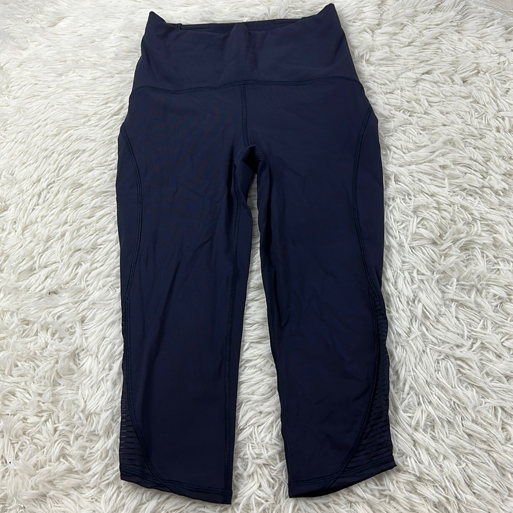 Lululemon Lean In Crop (17") Midnight Navy